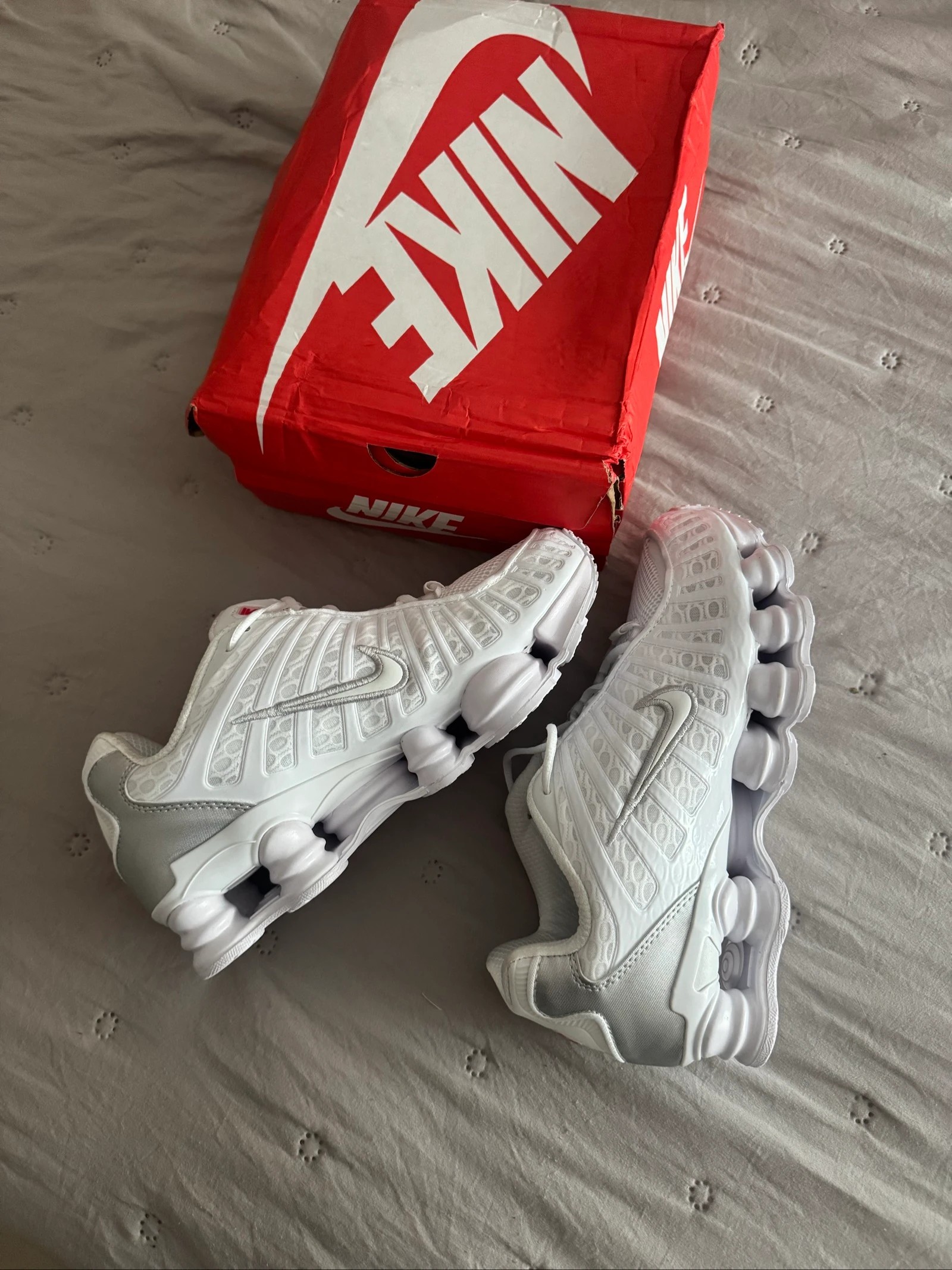 Zapatillas nike shox tl blancas